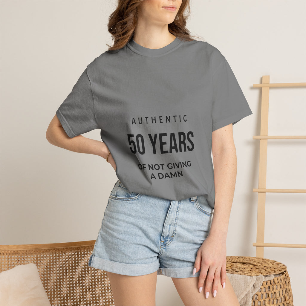 50 Years of Not Giving a Damn Tee — Funny 50th Birthday T-Shirt